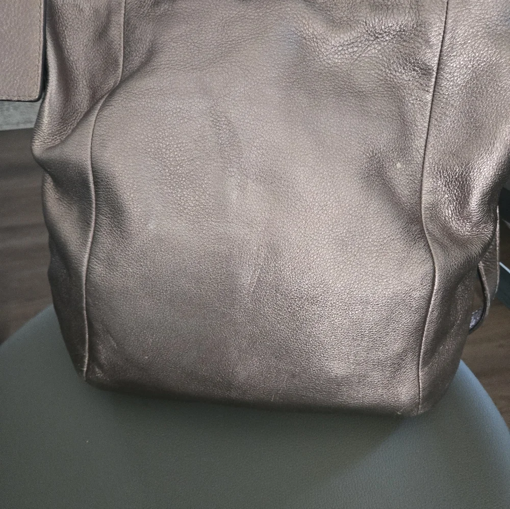 Coach Metallic Leather Shoulder Bag - Picture 5 of 9